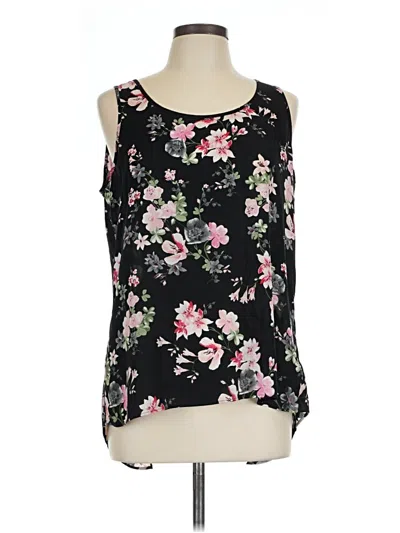 Pre-owned Express Sleeveless Blouse In Black