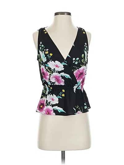 Pre-owned Express Sleeveless Blouse In Black