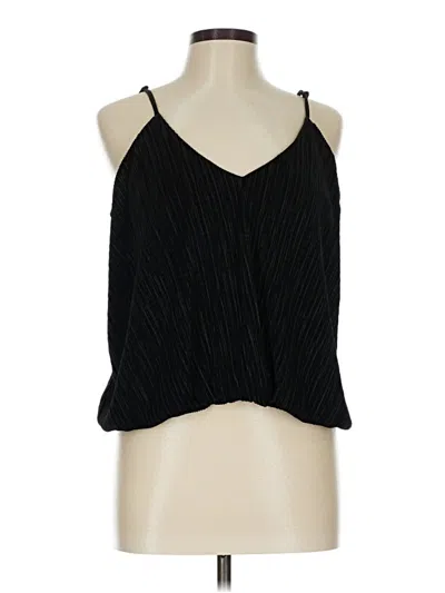 Pre-owned Express Sleeveless Blouse In Black