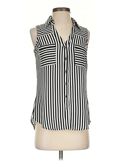 Pre-owned Express Sleeveless Blouse In Black