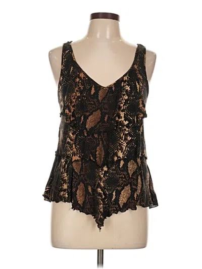 Pre-owned Express Sleeveless Blouse In Black