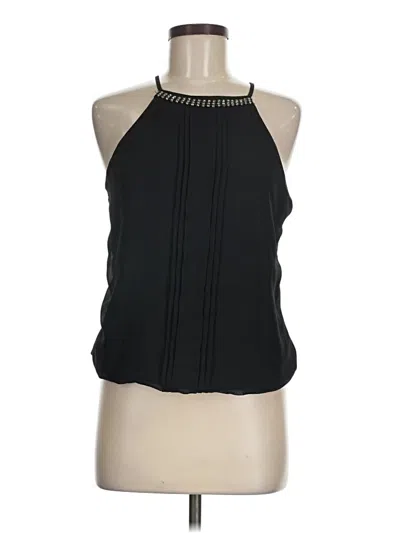 Pre-owned Express Sleeveless Blouse In Black