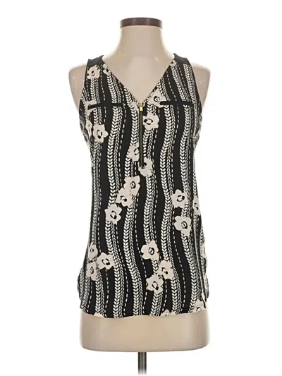 Pre-owned Express Sleeveless Blouse In Black