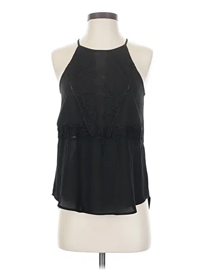 Pre-owned Express Sleeveless Blouse In Black