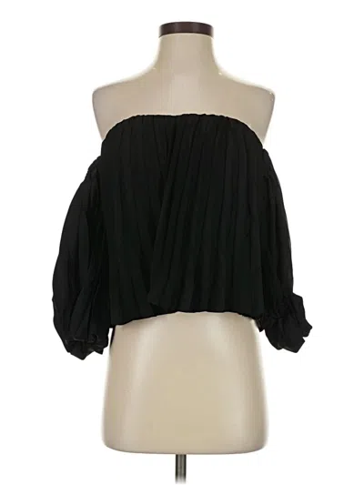 Pre-owned Express Sleeveless Blouse In Black