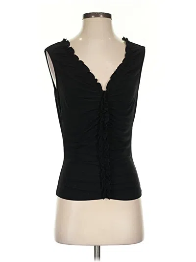Pre-owned Express Sleeveless Blouse In Black