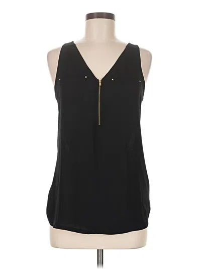 Pre-owned Express Sleeveless Blouse In Black