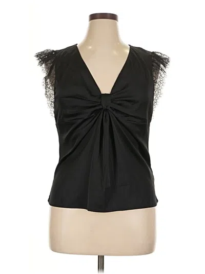 Pre-owned Express Sleeveless Blouse In Black