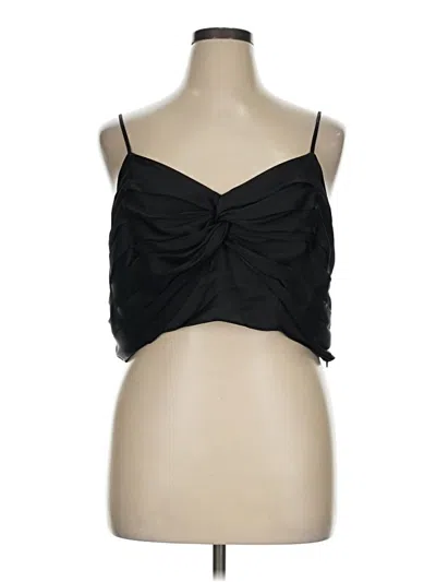 Pre-owned Express Sleeveless Blouse In Black