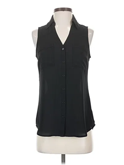 Pre-owned Express Sleeveless Blouse In Black