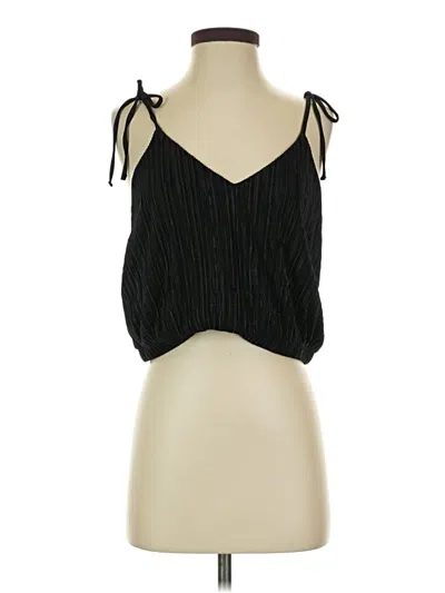 Pre-owned Express Sleeveless Blouse In Black