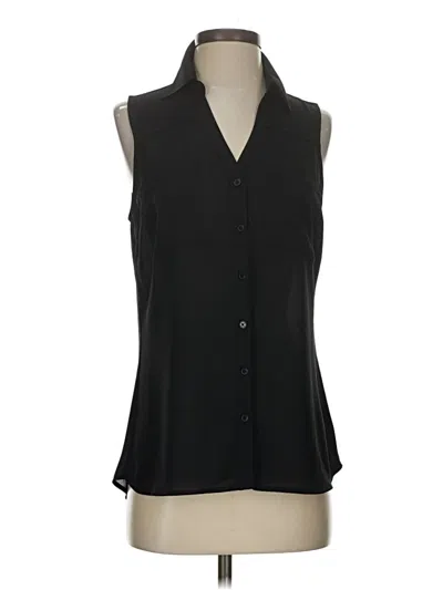 Pre-owned Express Sleeveless Blouse In Black