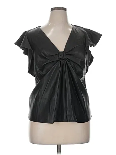 Pre-owned Express Sleeveless Blouse In Black