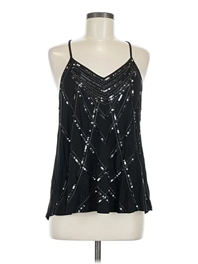 Pre-owned Express Sleeveless Blouse In Black