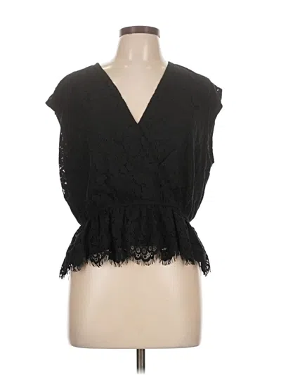 Pre-owned Express Sleeveless Blouse In Black