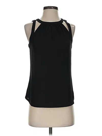 Pre-owned Express Sleeveless Blouse In Black