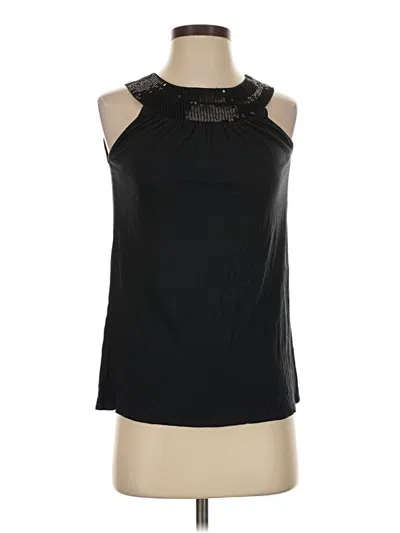 Pre-owned Express Sleeveless Blouse In Black