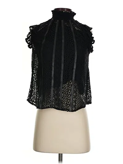 Pre-owned Express Sleeveless Blouse In Black