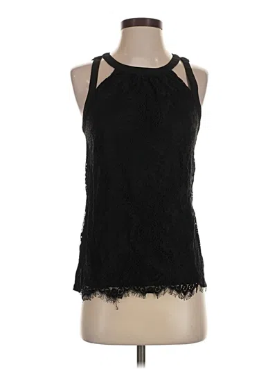 Pre-owned Express Sleeveless Blouse In Black