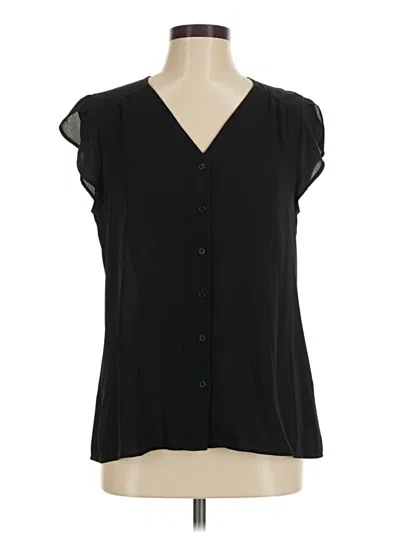 Pre-owned Express Sleeveless Blouse In Black