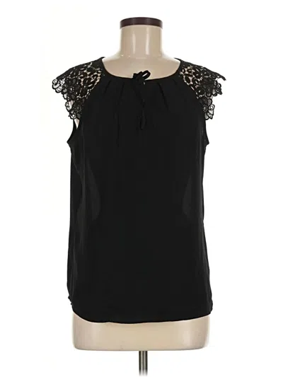 Pre-owned Express Sleeveless Blouse In Black