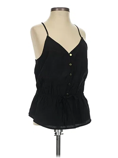 Pre-owned Express Sleeveless Blouse In Black