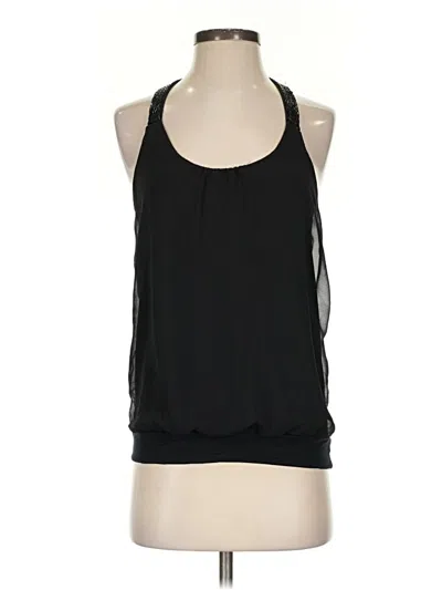 Pre-owned Express Sleeveless Blouse In Black