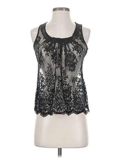 Pre-owned Express Sleeveless Blouse In Black