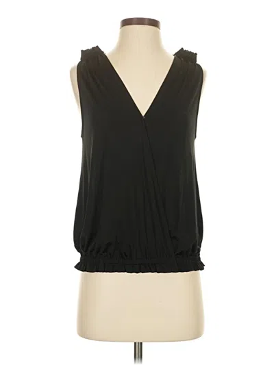 Pre-owned Express Sleeveless Blouse In Black