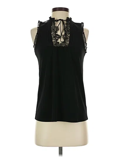 Pre-owned Express Sleeveless Blouse In Black