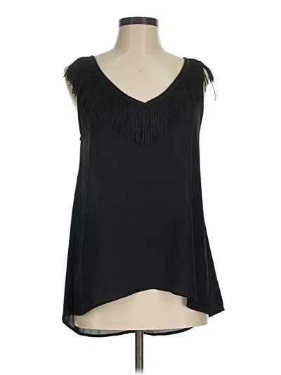 Pre-owned Express Sleeveless Blouse In Black