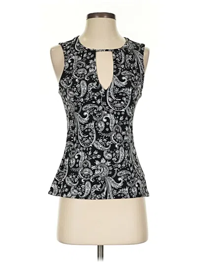 Pre-owned Express Sleeveless Blouse In Black