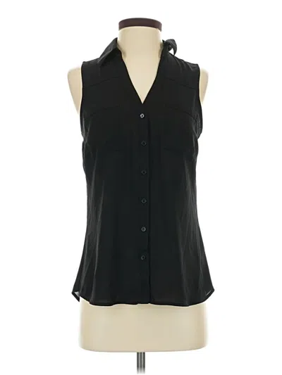 Pre-owned Express Sleeveless Blouse In Black