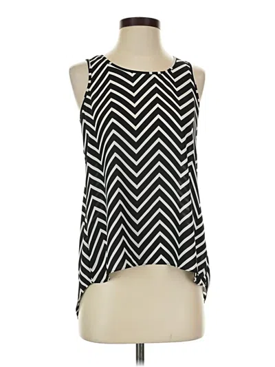 Pre-owned Express Sleeveless Blouse In Black