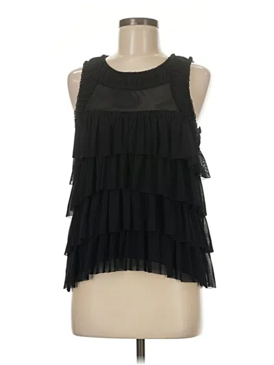Pre-owned Express Sleeveless Blouse In Black
