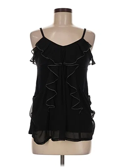 Pre-owned Express Sleeveless Blouse In Black