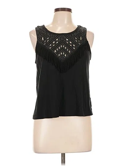 Pre-owned Express Sleeveless Blouse In Black