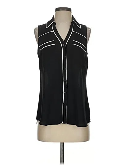 Pre-owned Express Sleeveless Blouse In Black