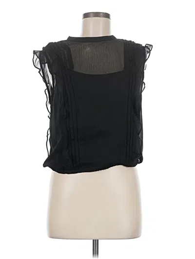 Pre-owned Express Sleeveless Blouse In Black
