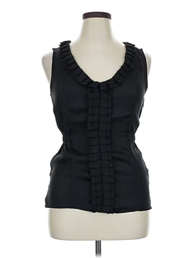 Pre-owned Express Sleeveless Blouse In Black