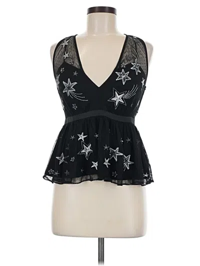 Pre-owned Express Sleeveless Blouse In Black