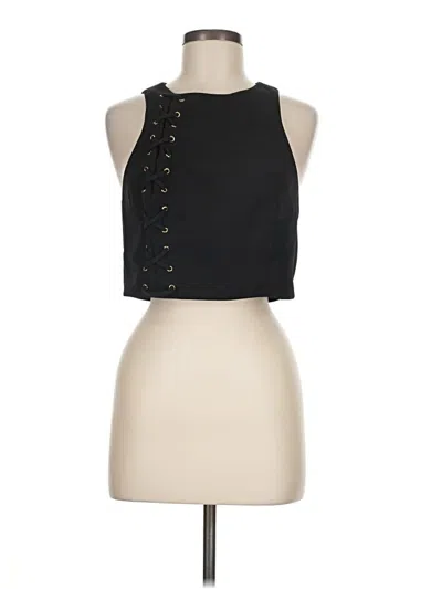 Pre-owned Express Sleeveless Blouse In Black