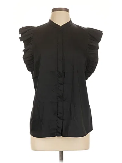 Pre-owned Express Sleeveless Blouse In Black