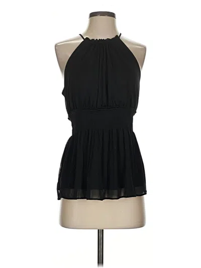 Pre-owned Express Sleeveless Blouse In Black
