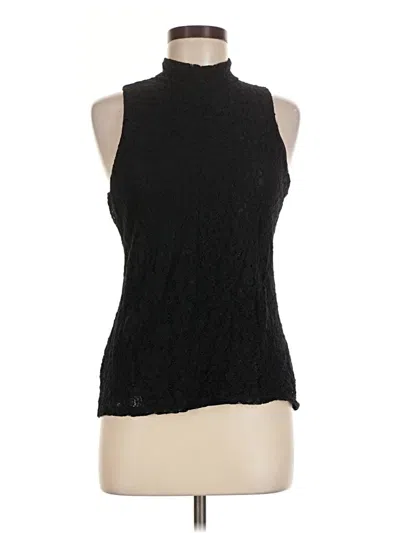 Pre-owned Express Sleeveless Blouse In Black