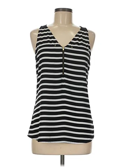 Pre-owned Express Sleeveless Blouse In Black