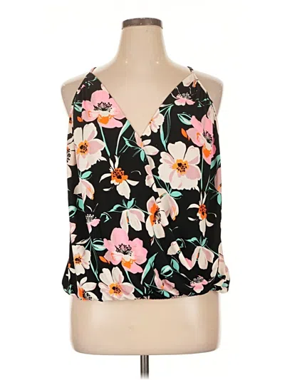 Pre-owned Express Sleeveless Blouse In Black