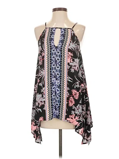 Pre-owned Express Sleeveless Blouse In Black