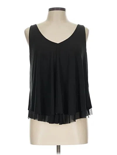 Pre-owned Express Sleeveless Blouse In Black