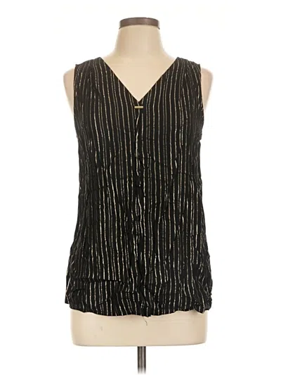 Pre-owned Express Sleeveless Blouse In Black